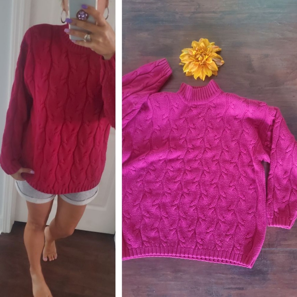 90's Vintages SHOULDERS PADS SWEATER - Picture 2 of 8